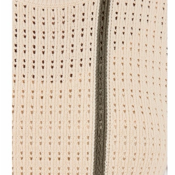 Anine Bing Lanie Knit Cream and Black Mini Dress - Picture 4 of 6